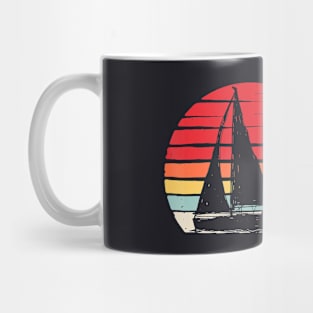 Vintage Retro Sailing Sailor Gift Sailboat Mug